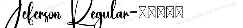 Jeferson Regular字体转换